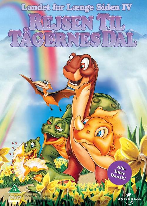 The Land Before Time IV: Journey Through the Mists - Danish DVD movie cover