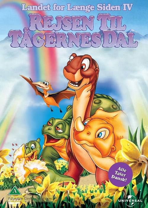 The Land Before Time IV: Journey Through the Mists - Danish DVD movie cover