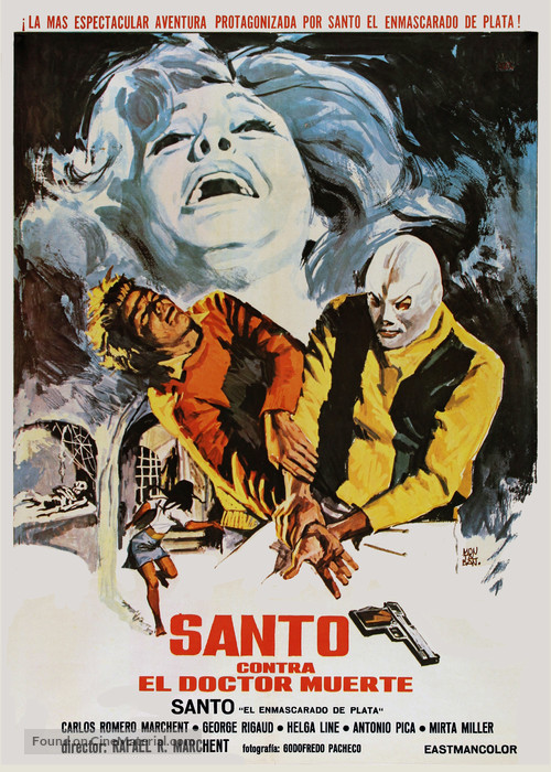 Santo contra el doctor Muerte - Spanish Movie Poster