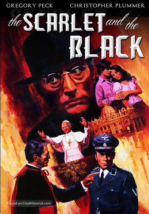 The Scarlet and the Black - DVD movie cover