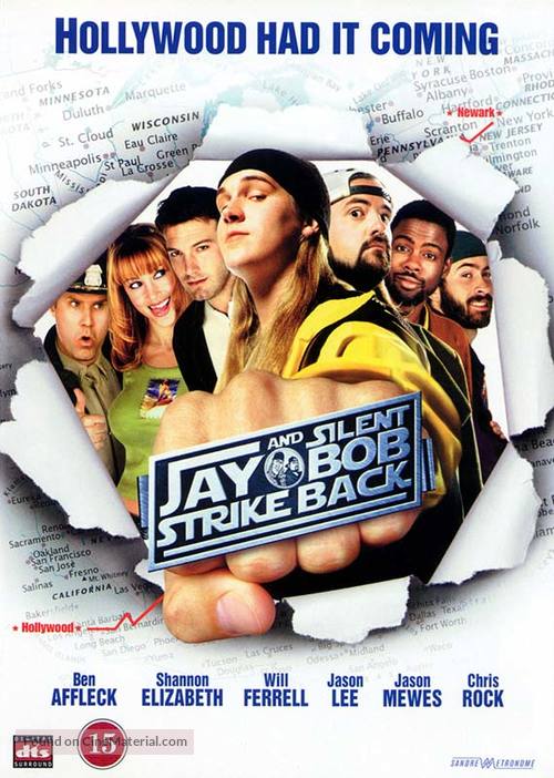 Jay And Silent Bob Strike Back - Danish DVD movie cover