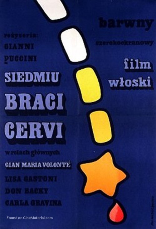 I sette fratelli Cervi - Polish Movie Poster