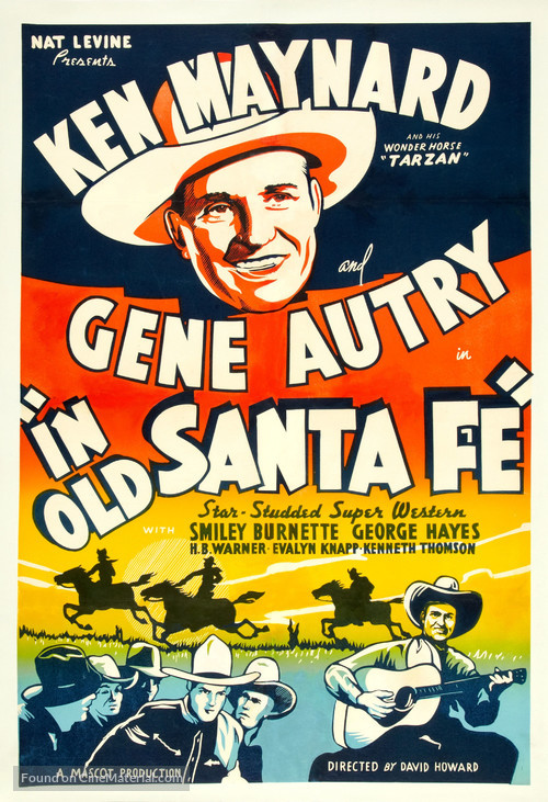 In Old Santa Fe - Re-release movie poster
