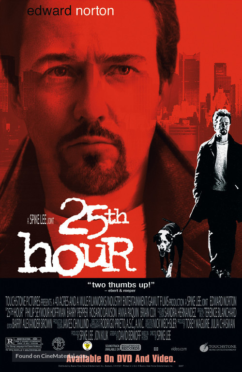 25th Hour - Video release movie poster