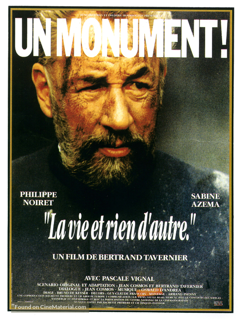 Vie et rien d'autre, La - French Movie Poster