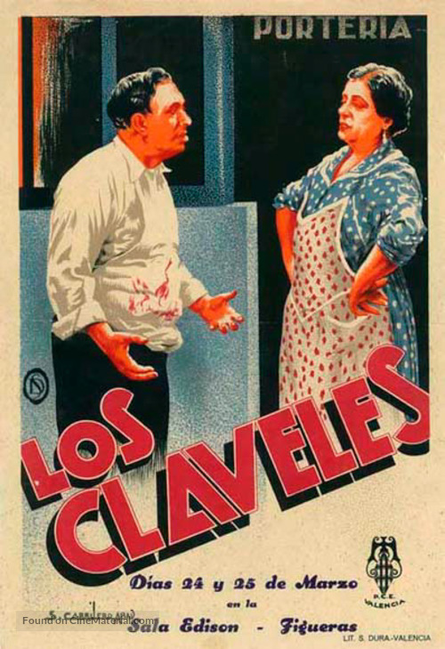 Los claveles - Spanish Movie Poster