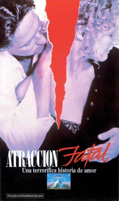 Fatal Attraction - Spanish VHS movie cover