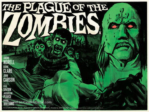 The Plague of the Zombies - British Movie Poster
