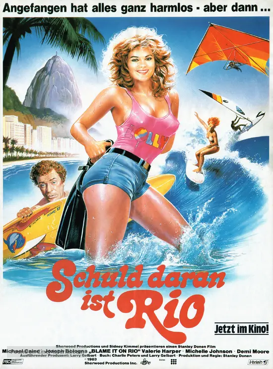 Get Blame It On Rio 1984 German Movie Poster For Android Wallpaper Blame It On Rio 1984 German Movie Poster Free