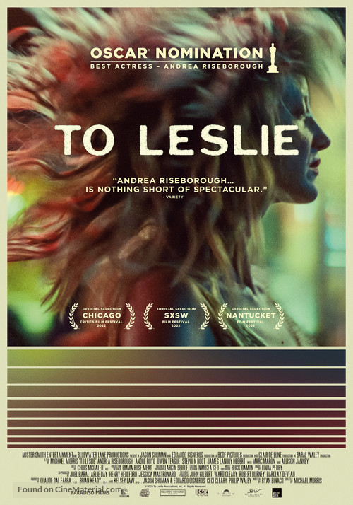 To Leslie - Belgian Movie Poster