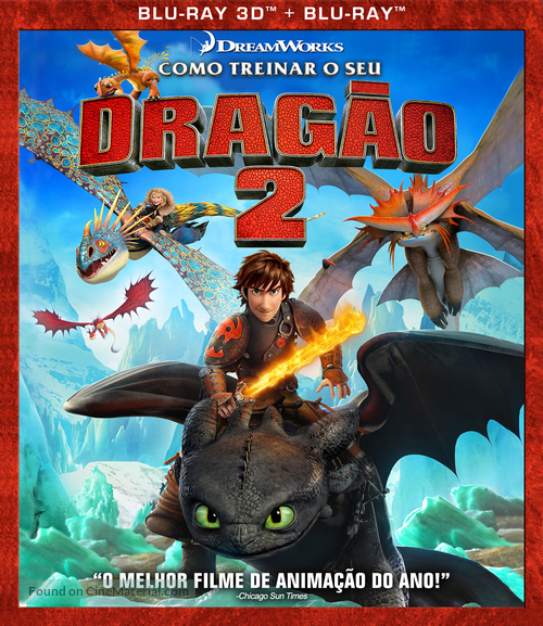 How to Train Your Dragon 2 - Brazilian Blu-Ray movie cover