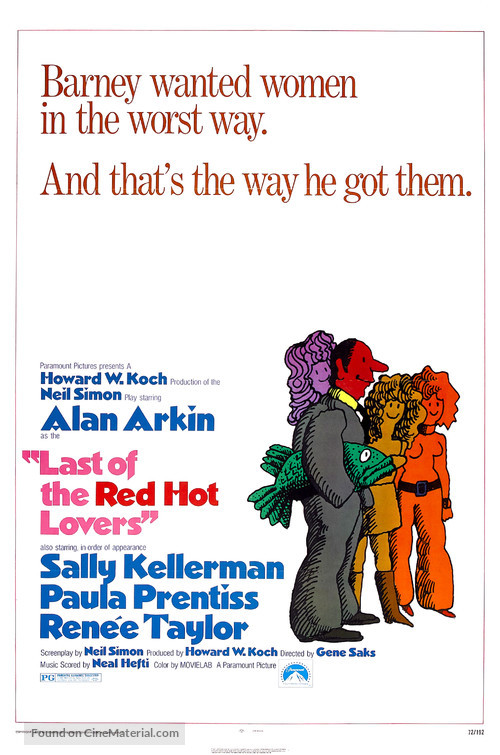 Last of the Red Hot Lovers - Theatrical movie poster