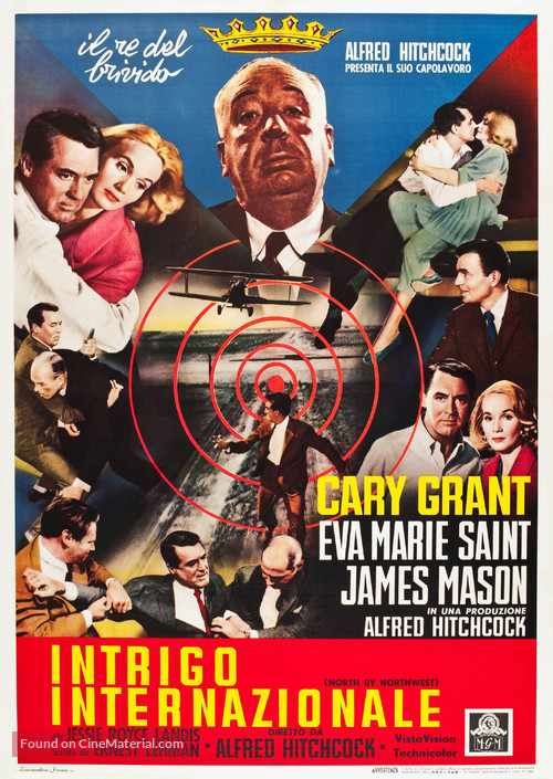 North by Northwest - Italian Re-release movie poster