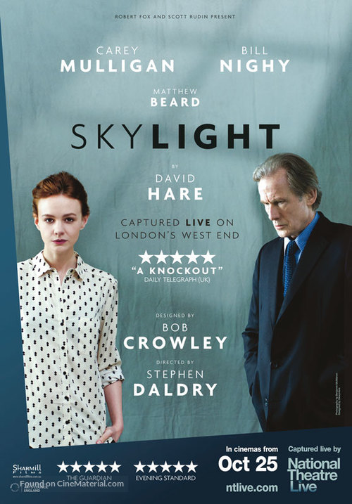 National Theatre Live: Skylight - Australian Movie Poster