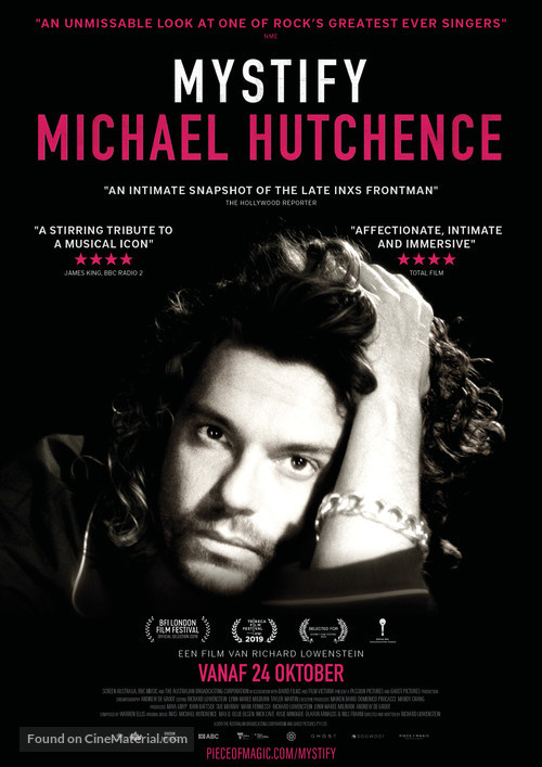 Mystify: Michael Hutchence - Dutch Movie Poster