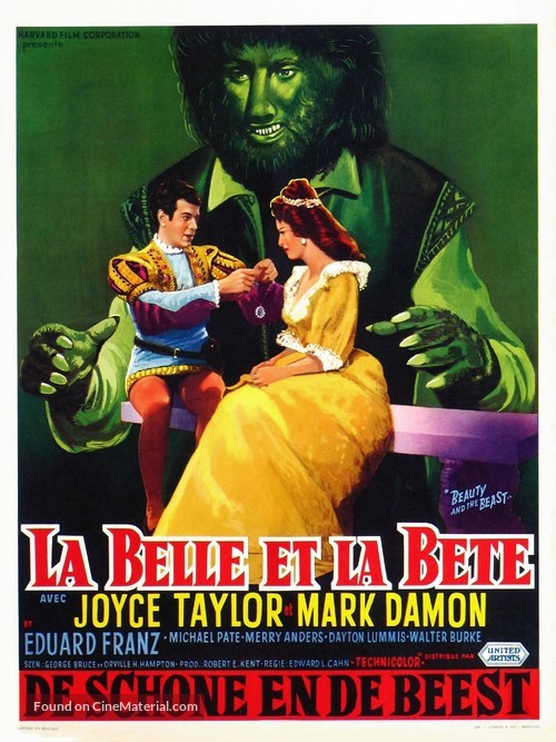 Beauty and the Beast - Belgian Movie Poster