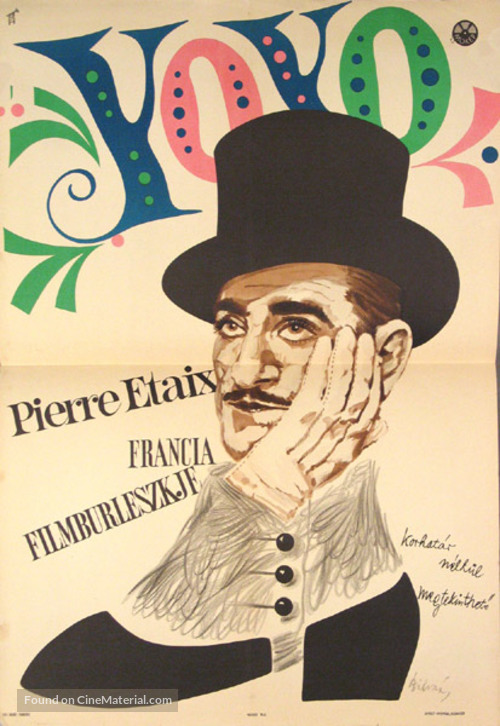 Yoyo - Hungarian Movie Poster