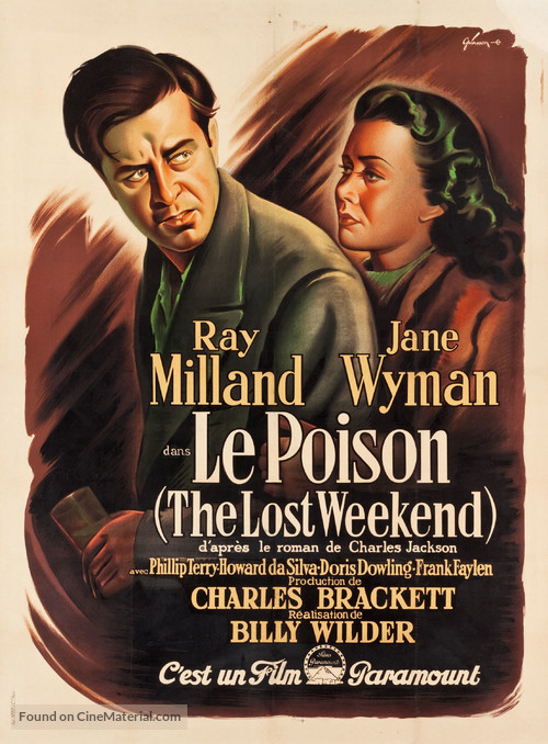 The Lost Weekend - French Movie Poster