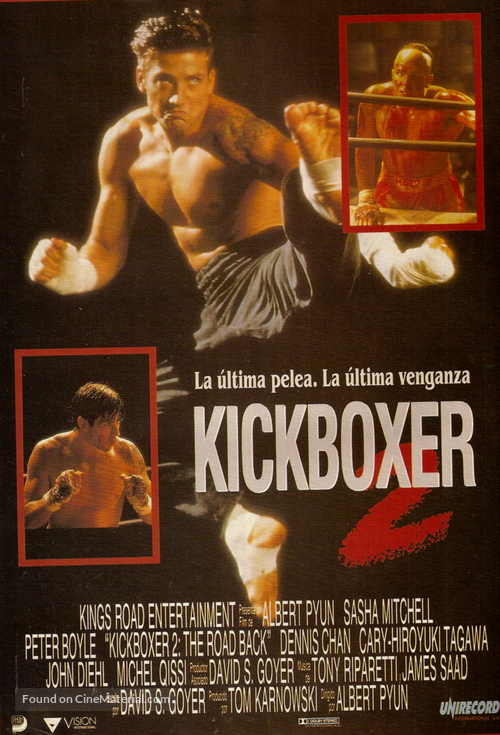 Kickboxer 2: The Road Back - Spanish Movie Poster