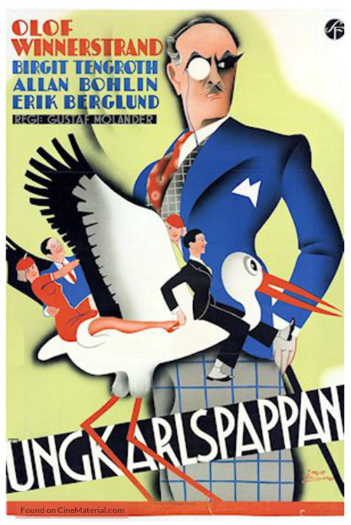 Ungkarlspappan - Swedish Movie Poster