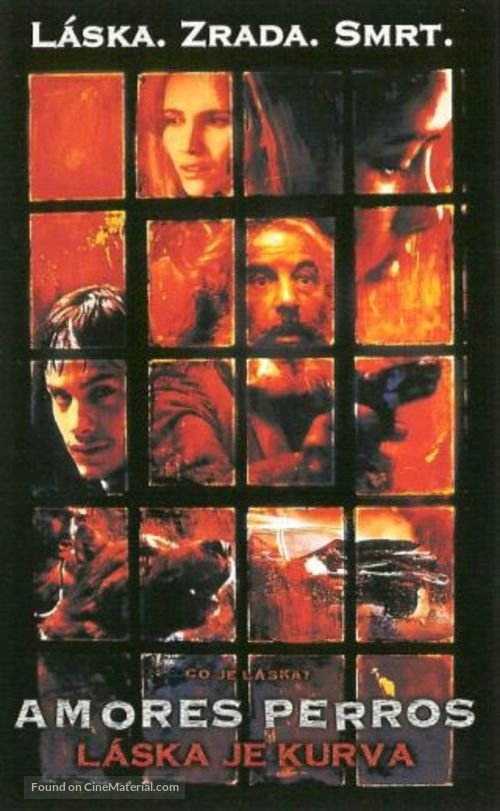 Amores Perros - Czech VHS movie cover