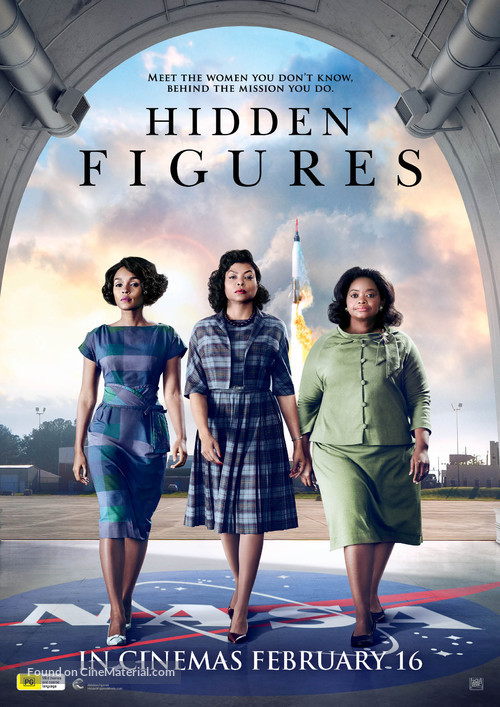 Hidden Figures - Australian Movie Poster