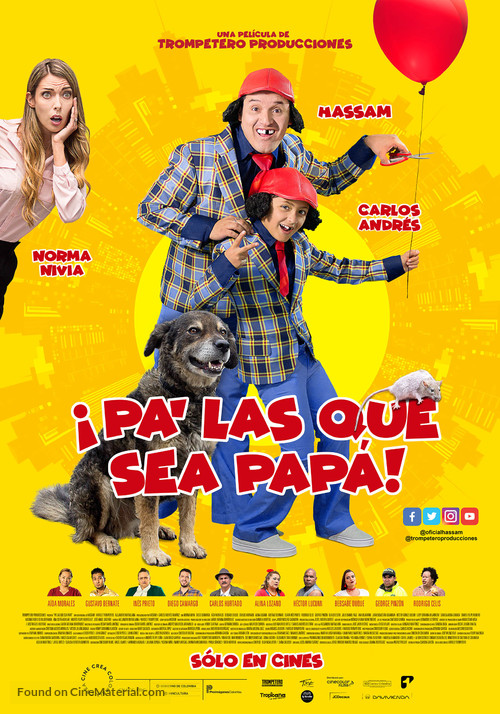 Pa&#039; las que sea pap&aacute; - Colombian Movie Poster