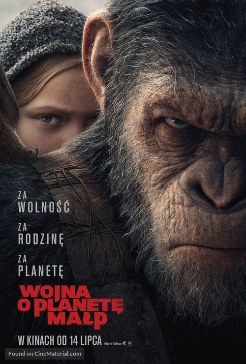 War for the Planet of the Apes - Polish Movie Poster