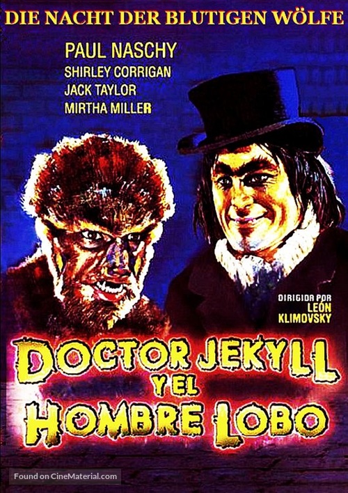 Dr. Jekyll y el Hombre Lobo - German DVD movie cover