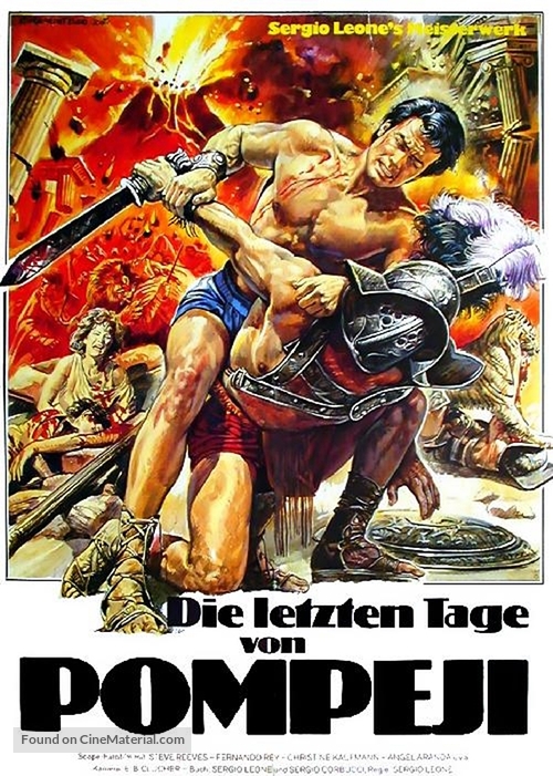 Ultimi giorni di Pompei, Gli - German Movie Poster