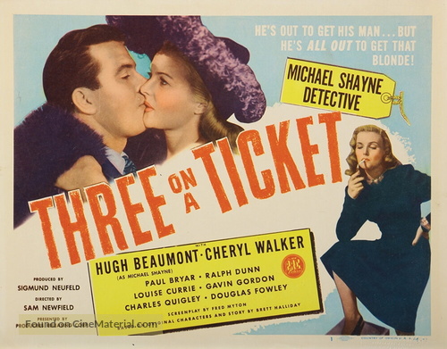 Three on a Ticket - Movie Poster