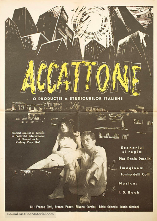 Accattone - Romanian Movie Poster