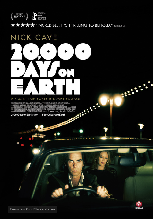 20,000 Days on Earth - New Zealand Movie Poster