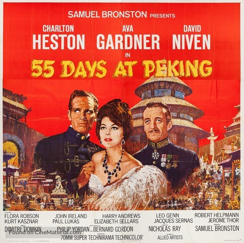 55 Days at Peking - Movie Poster