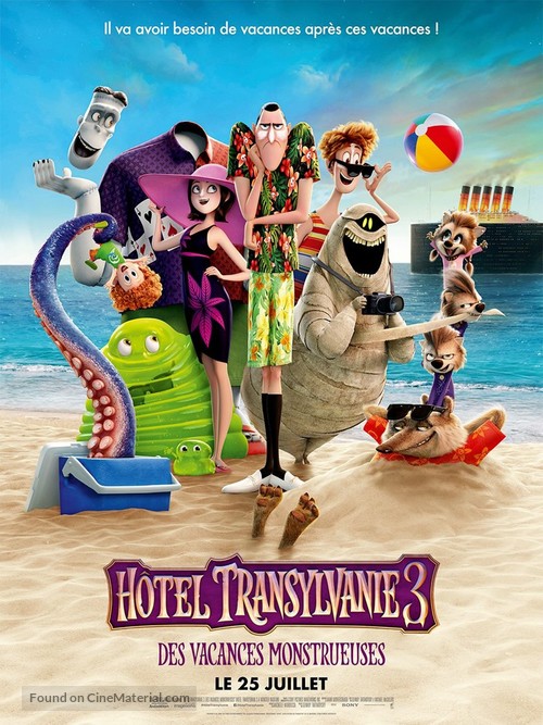 Hotel Transylvania 3: Summer Vacation - French Movie Poster