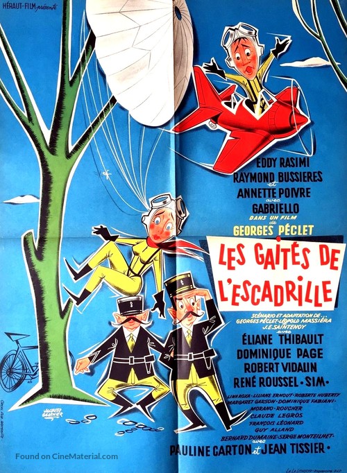 Les gait&eacute;s de l&#039;escadrille - French Movie Poster