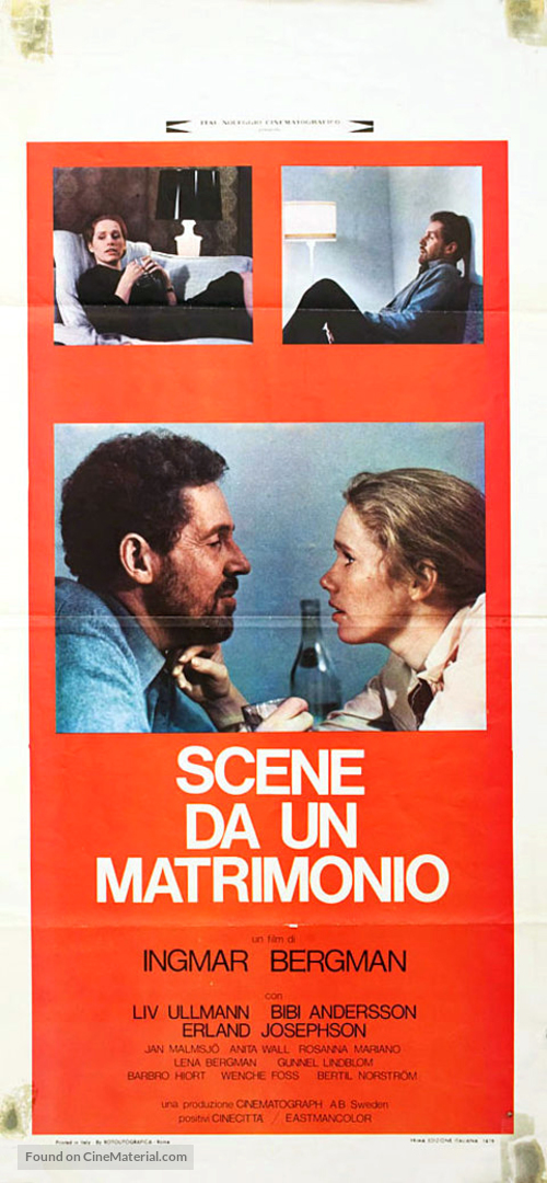 Scener ur ett &auml;ktenskap - Italian Movie Poster