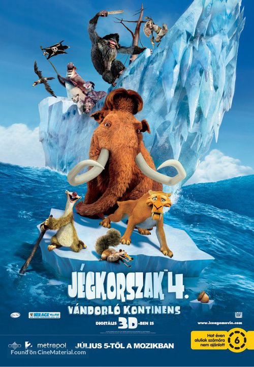 Ice Age: Continental Drift - Hungarian Movie Poster