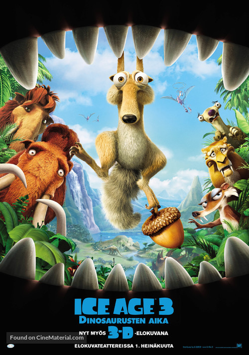Ice Age: Dawn of the Dinosaurs - Finnish Movie Poster