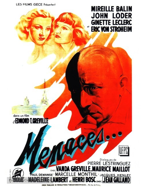 Menaces... - French Movie Poster