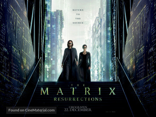 The Matrix Resurrections - Danish Movie Poster