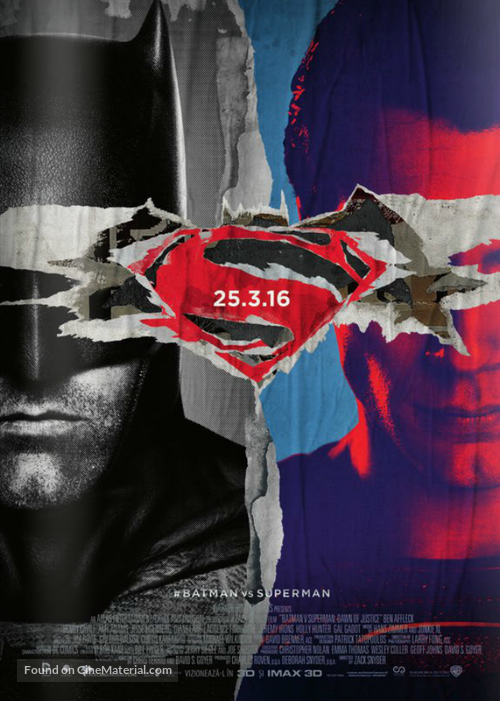 Batman v Superman: Dawn of Justice - Romanian Movie Poster