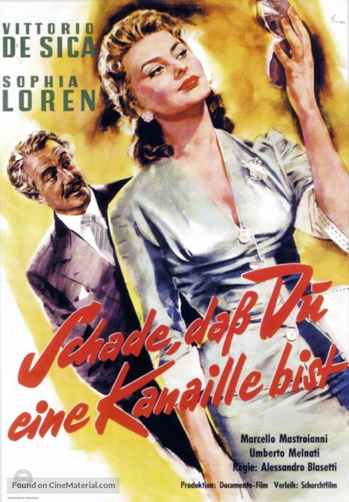 Peccato che sia una canaglia - German Movie Poster