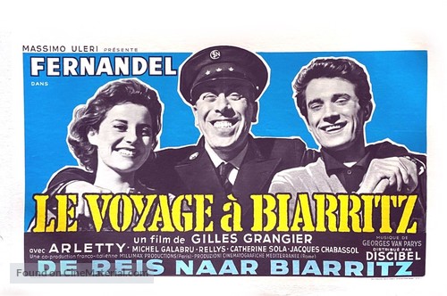 Le voyage &agrave; Biarritz - Belgian Movie Poster