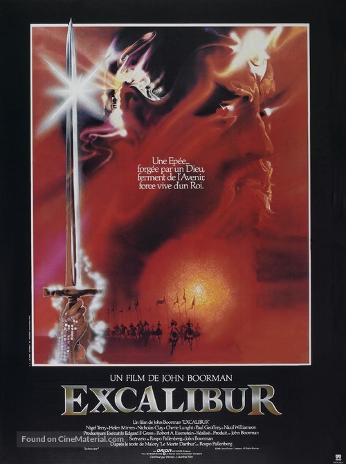 Excalibur - French Movie Poster