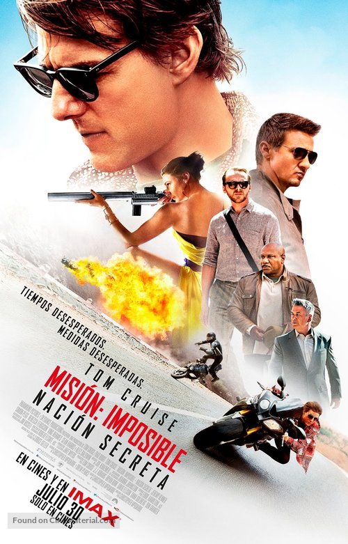 Mission: Impossible - Rogue Nation - Mexican Movie Poster