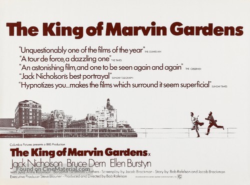 The King of Marvin Gardens - British Movie Poster