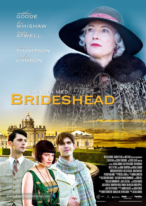 Brideshead Revisited - Norwegian Movie Poster