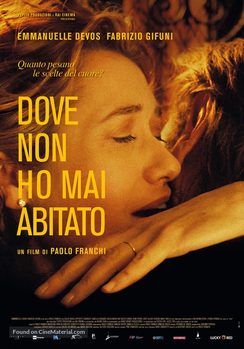 Dove non ho mai abitato - Italian Movie Poster