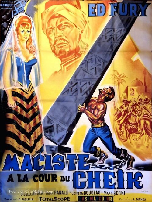 Maciste contro lo sceicco - French Movie Poster